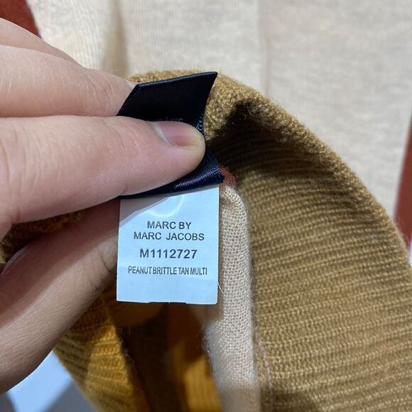 100% Cashmere Colorblocked Marc By Marc Jacobs Cardigan Sweater - Picture 7 of 8